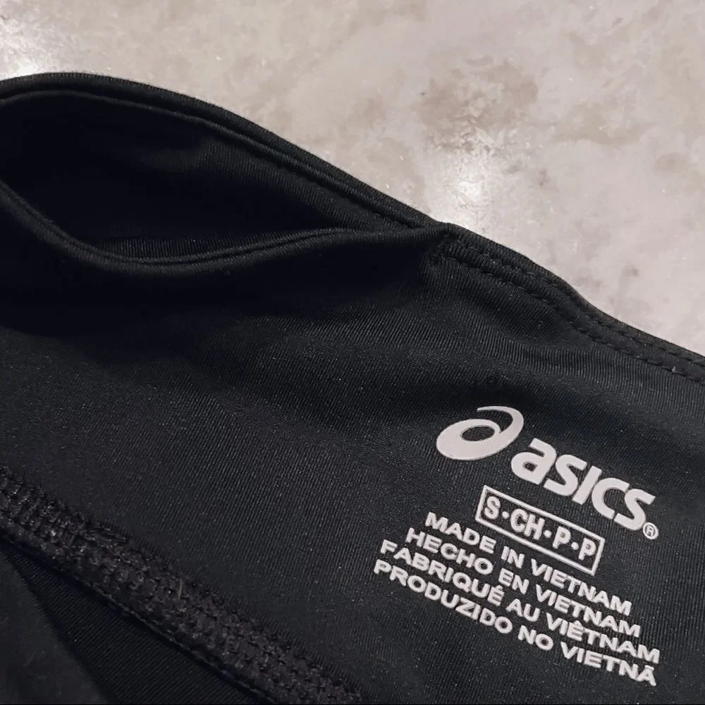 Asics Women's Athletic Capri Black Workout Leggings Size Small